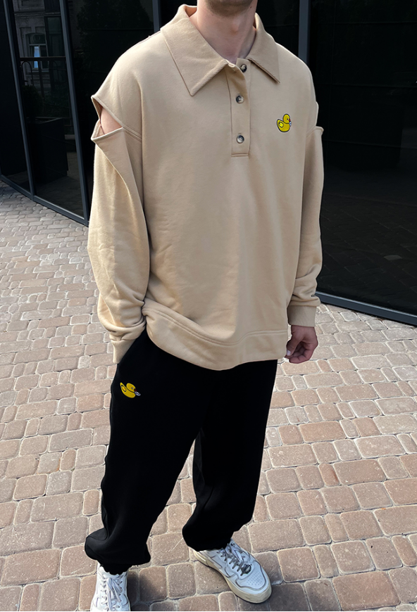 UNISEX POLO SWEATSHIRT 