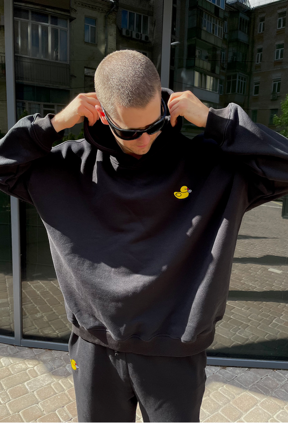 HOODIE WITH БЛЯDUCK EMBROIDERY
