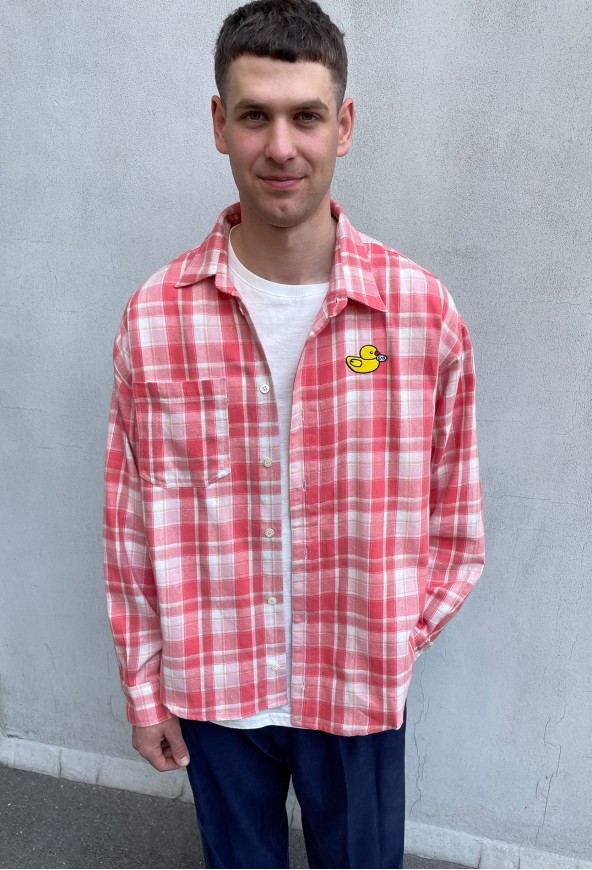 UNISEX SHIRT WITH БЛЯDUCK EMBROIDERY