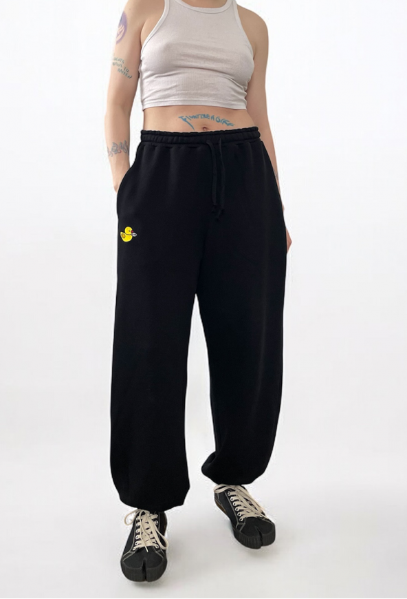 SWEATPANTS THIS БЛЯDUCK EMBROIDERY